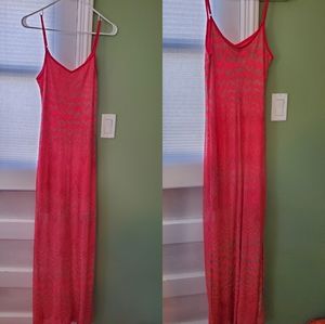 Pink Chevron beach dress